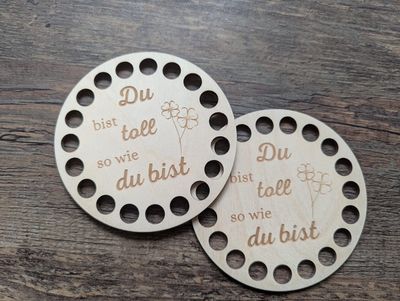 Holzboden &quot;Du bist toll so wie du bist&quot;
