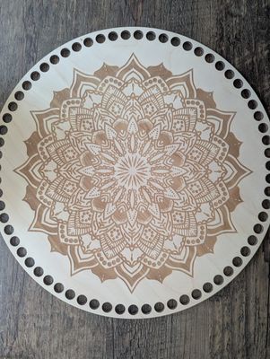 MANDALA  Holzböden mit Motiv, Rund in allen Größen