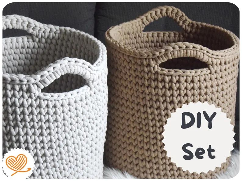 DIY-Set + HEDI + für ein XL Wäschekorb / Aufbewahrungskorb mit Holzboden