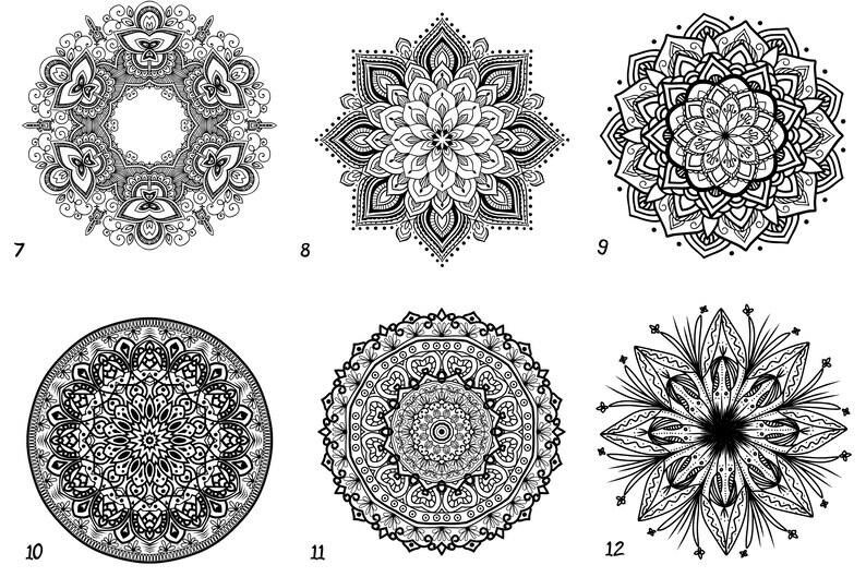 DIY-Set + MANDALA+ rundes Tablett selberhäkeln mit Holzboden