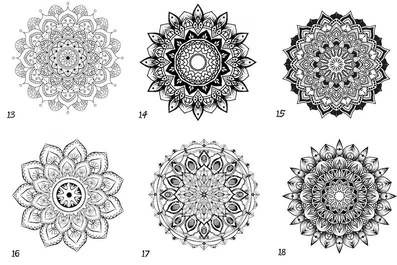 DIY-Set + MANDALA+ rundes Tablett selberhäkeln mit Holzboden