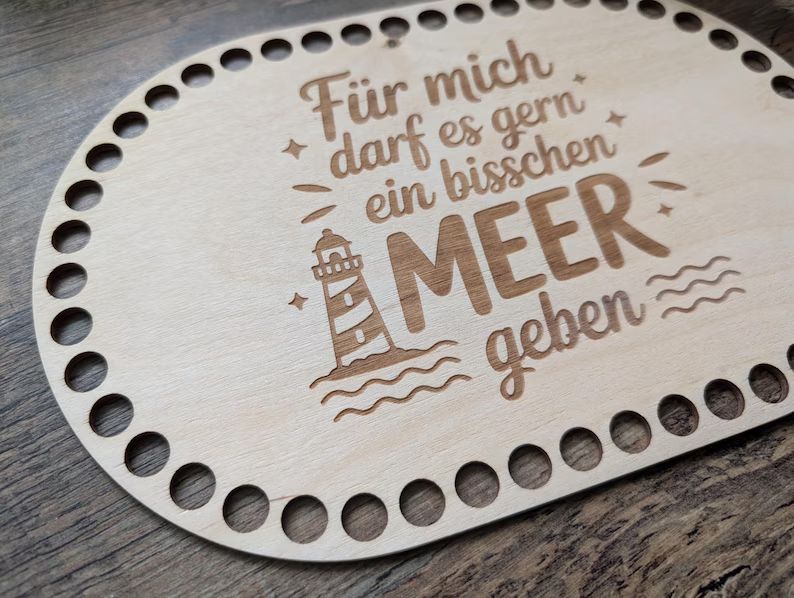 Holzboden &quot;Für mich darf es gern ein bisschen Meer geben&quot;