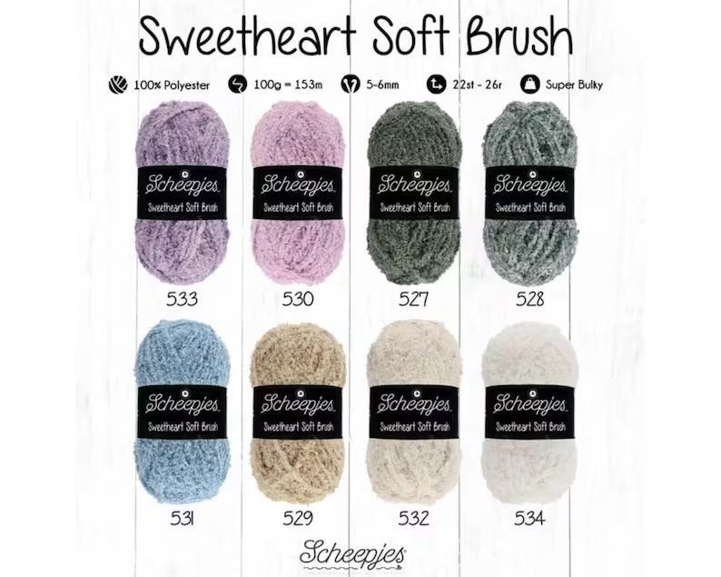 Scheepjes Sweetheart Soft Brush in 5 Farben