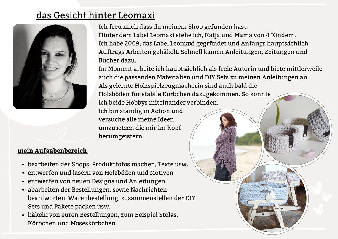 DIY Set ANNI + Innenset für das Puppenmoseskörbchen MADITA bestehend aus Matratze, Mondkissen und Decke