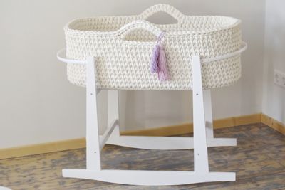 Handgehäkeltes Baby-Moseskörbchen – Größen L &amp; XXL für JUMBO Bobbiny, nachhaltig &amp; stabil