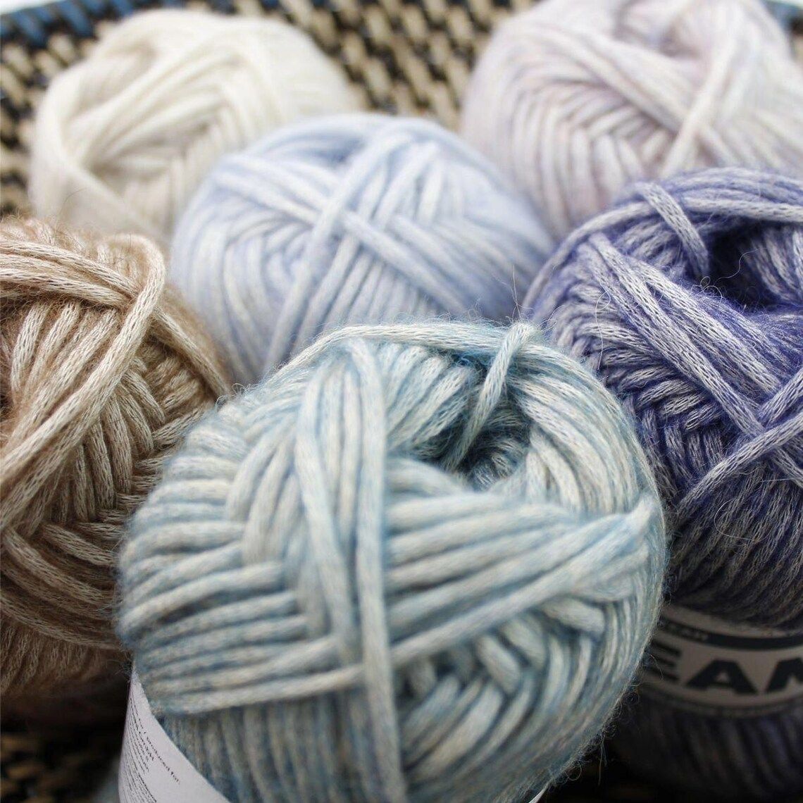 DREAM myboshi in Farben, 50g = 95m Materialmix aus Baumwolle, Baby Alpaka und Merino. Luftig-leicht zum Häkeln und Stricken