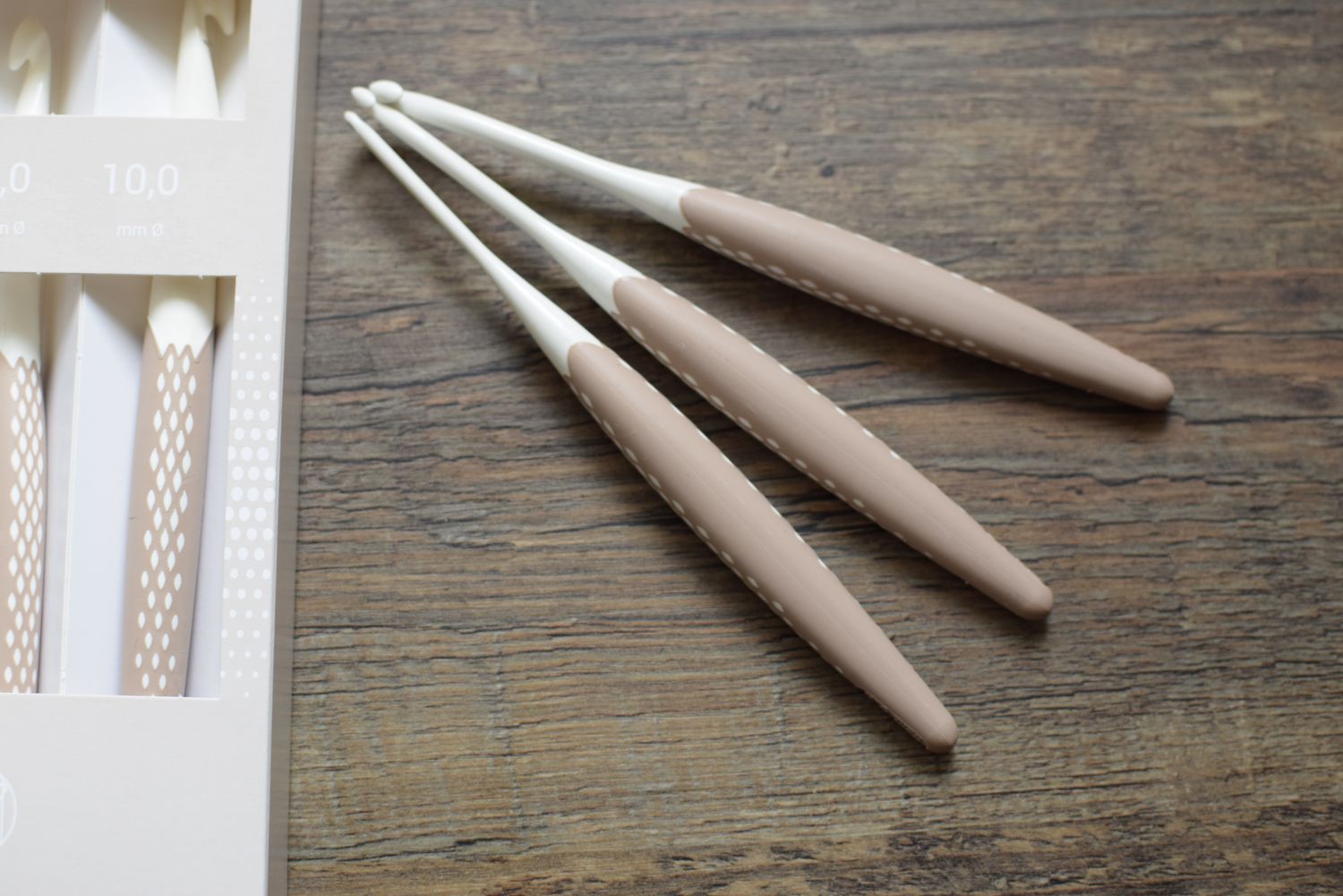 TAUPE EDITION Ergonomics von Prym, 3,4, und 5mm oder 6,8 und 10mm