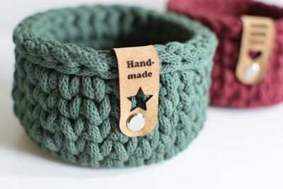 10x Label mit Motiv in verschieden Qualitäten nach Wunsch und ohne Nieten