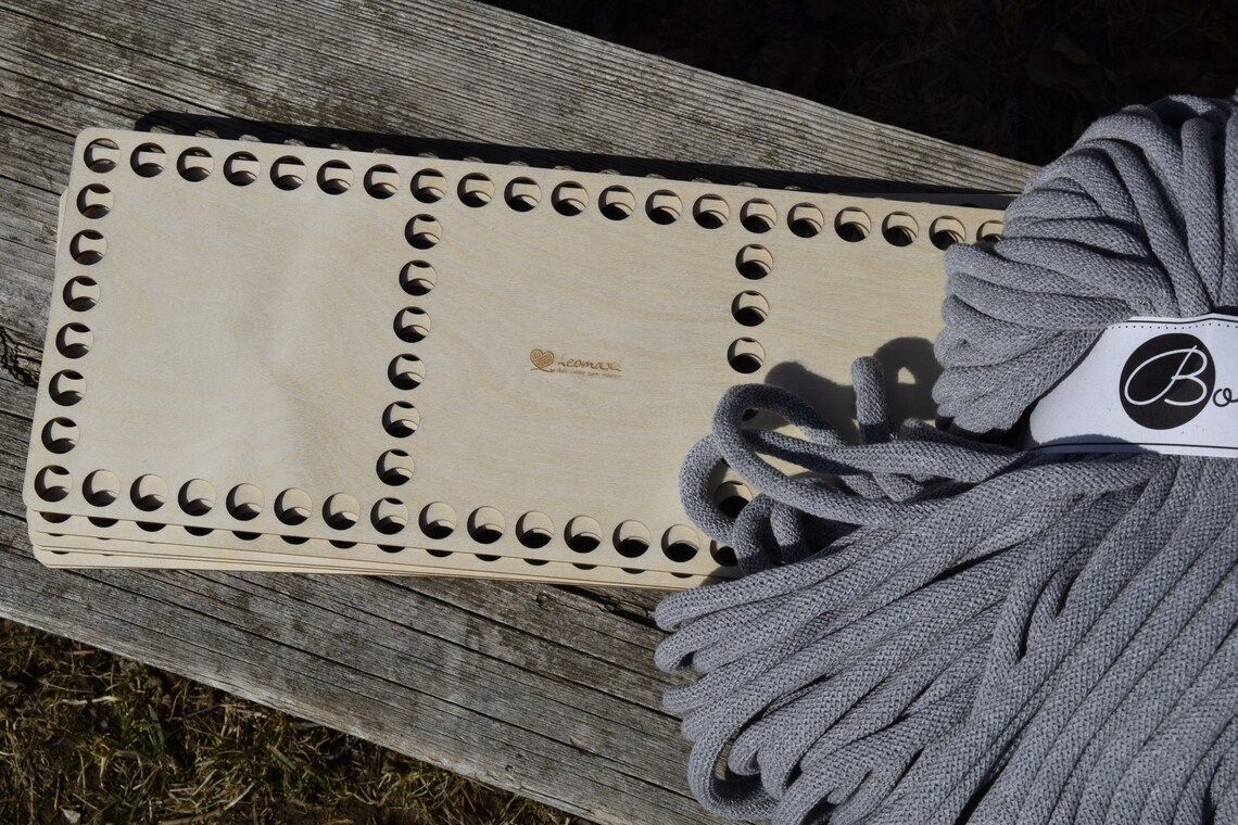 Holzboden für Häkel-Utensilo ohne und mit 3 Fächern in 2 Größen und 2 Lochgrößen