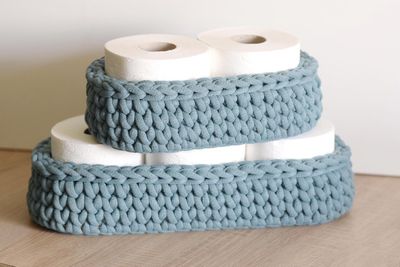 Klopapierollen Korb für 2 und 3 Rollen