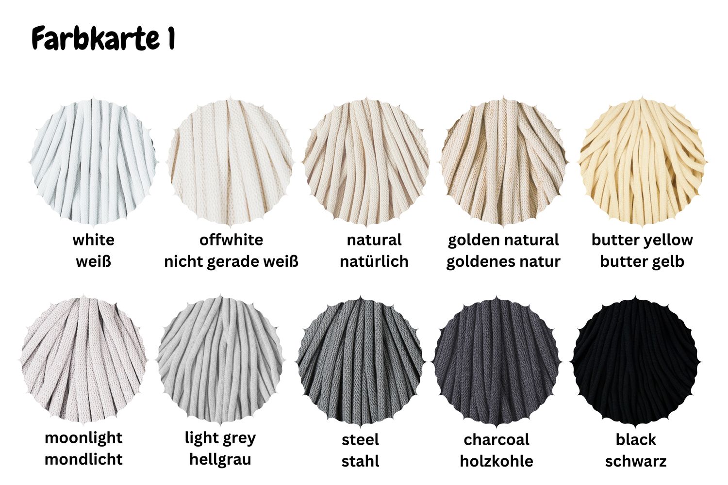 DIY-Set AURORA für einen Häkelkorb, mit Garn und Holzboden