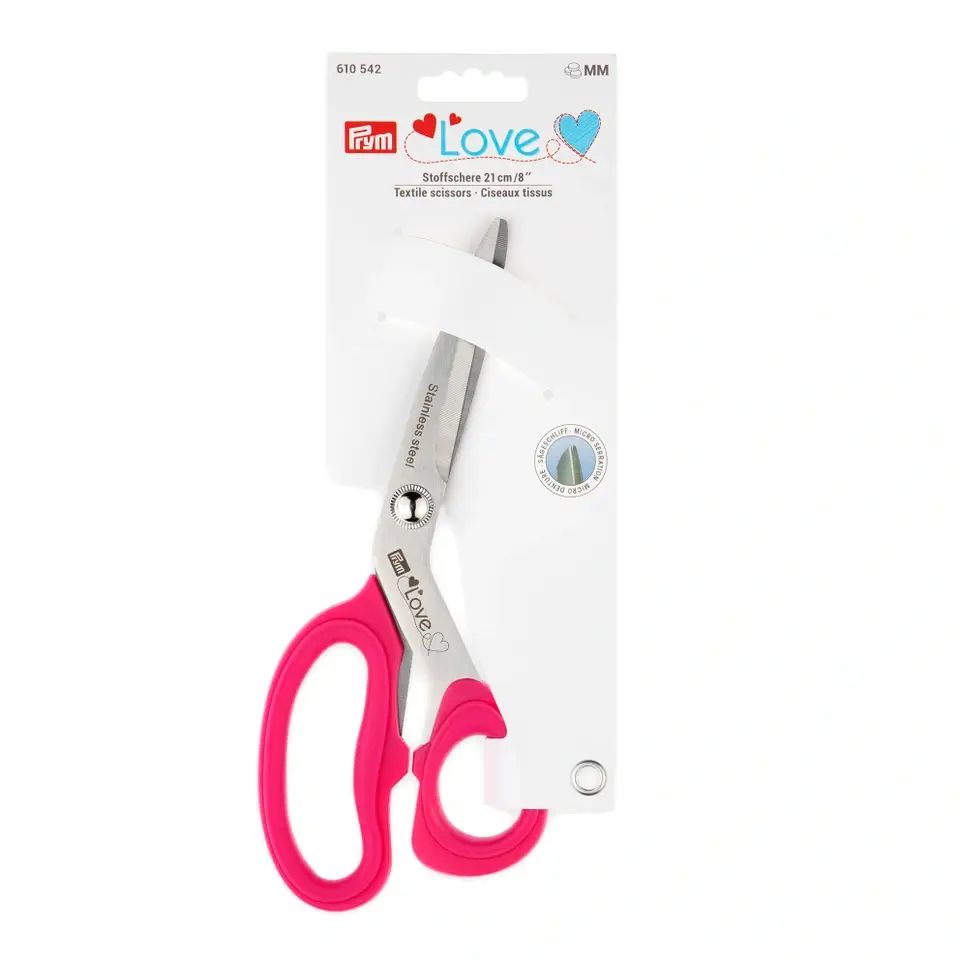 Schere Micro Serration, Prym Love, 21cm