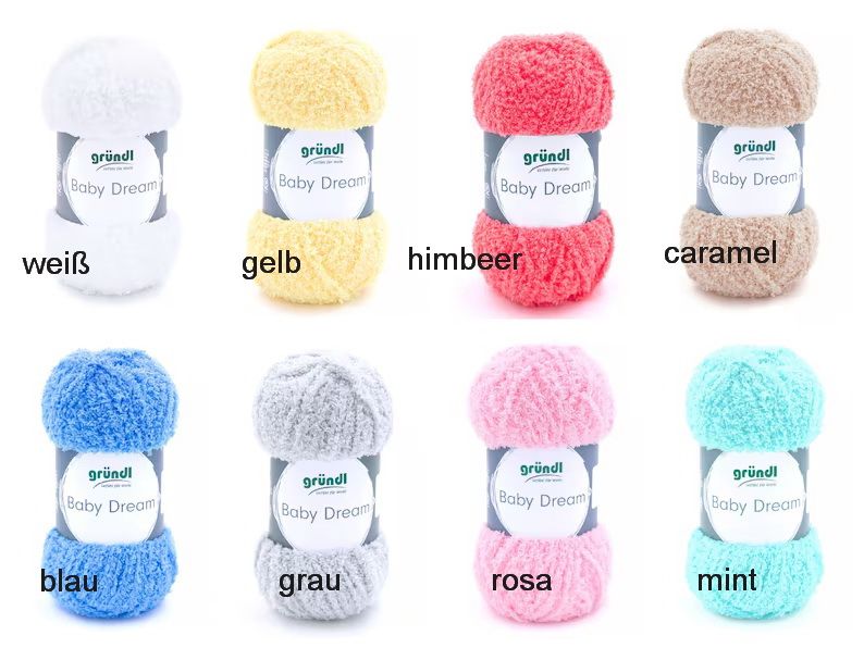 Innen-Kuschel-Set für Puppen-Moseskörbchen fertig gehäkelt – Matratze, Mondkissen &amp; Bettdecke (3 Größen)