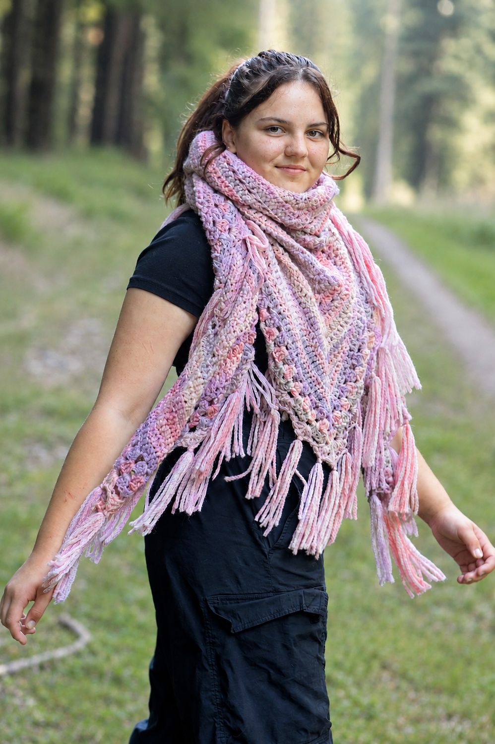 DIY-Set + JORA + Herbsttuch im Farbverlauf häkeln
