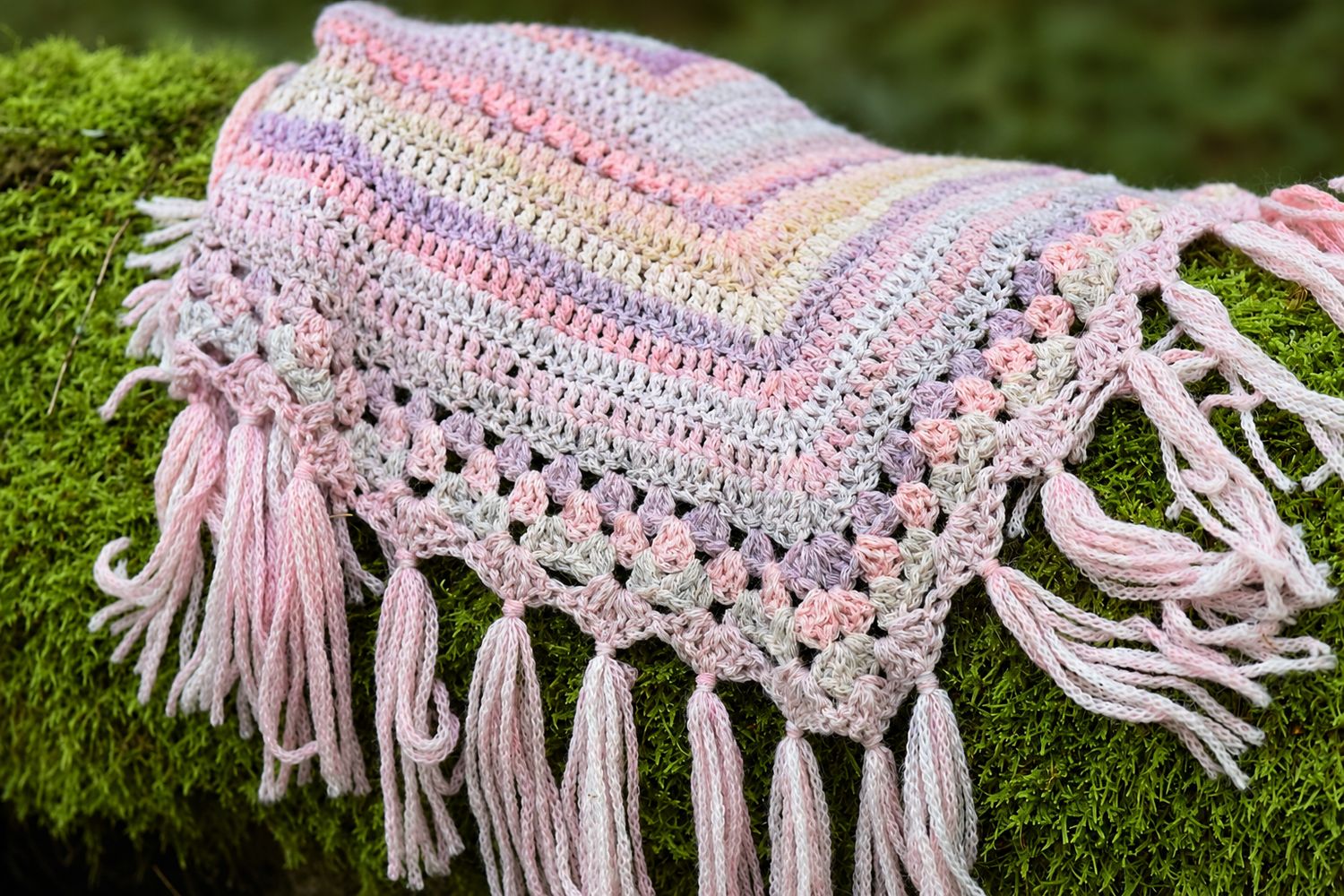 DIY-Set + JORA + Herbsttuch im Farbverlauf häkeln