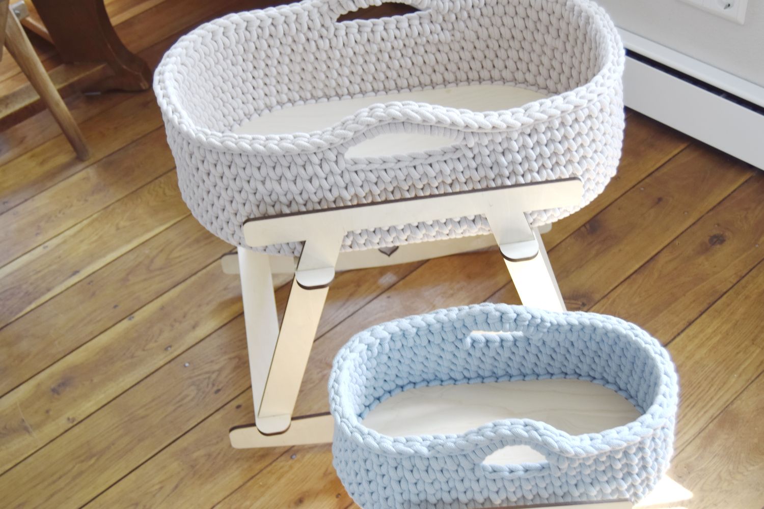 Puppenmoseskörbchen zum selberhäkeln