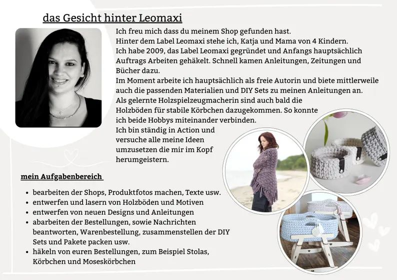 DIY-Set für ein Moseskörbchen zum selberhäkeln