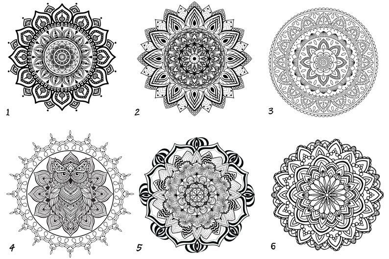 MANDALA  Black MDF Holzboden mit 20cm