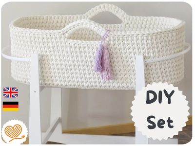DIY-Set für ein Moseskörbchen zum selberhäkeln
