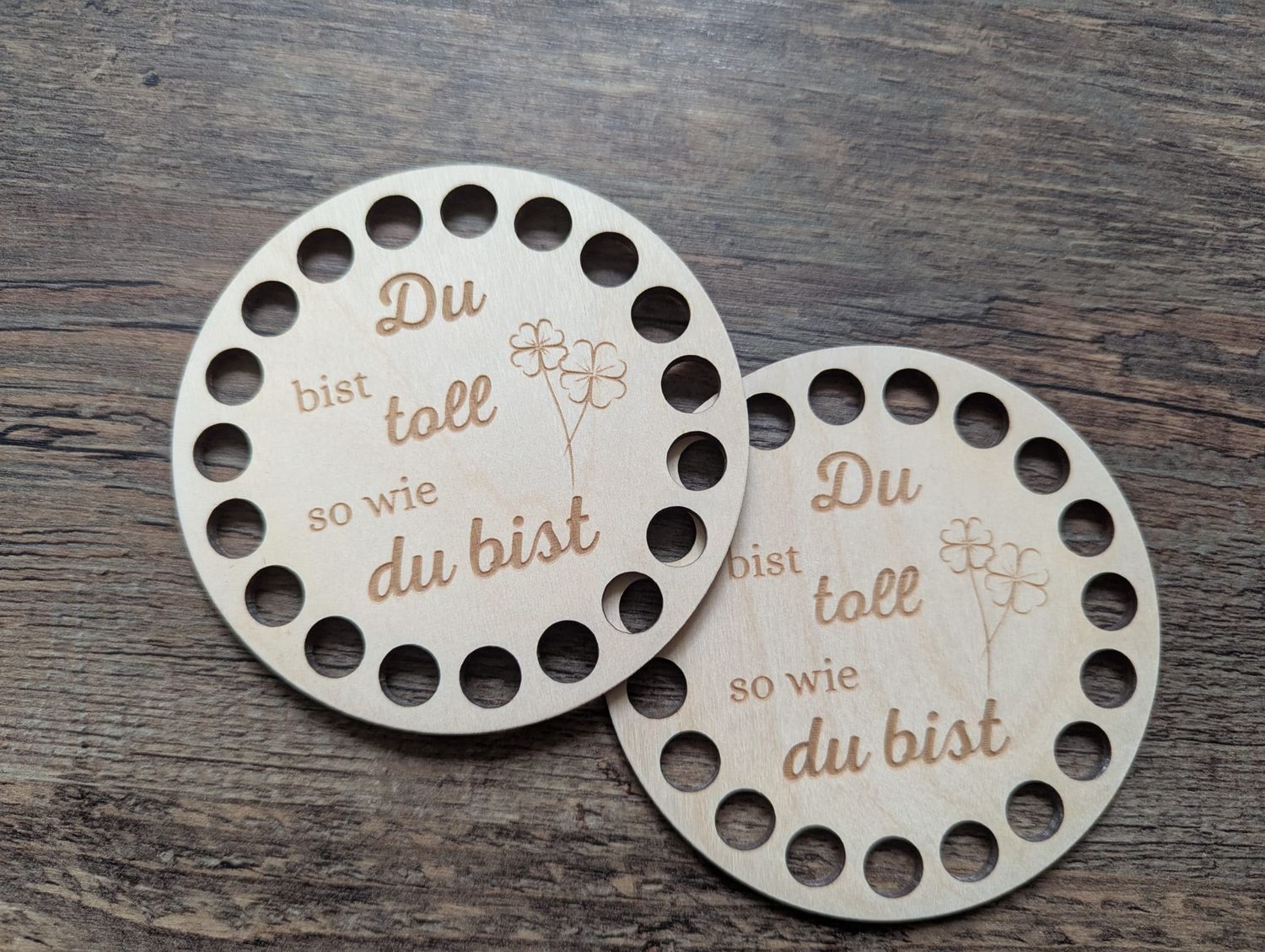 Holzboden "Du bist toll so wie du bist"