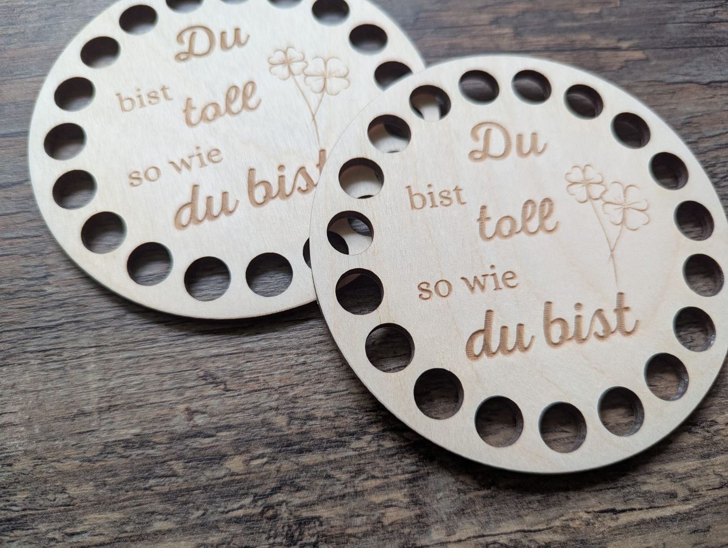 Holzboden "Du bist toll so wie du bist"