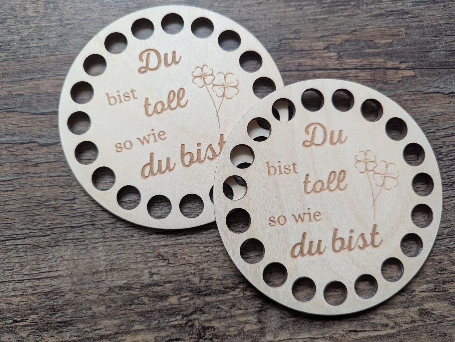 Holzboden "Du bist toll so wie du bist"