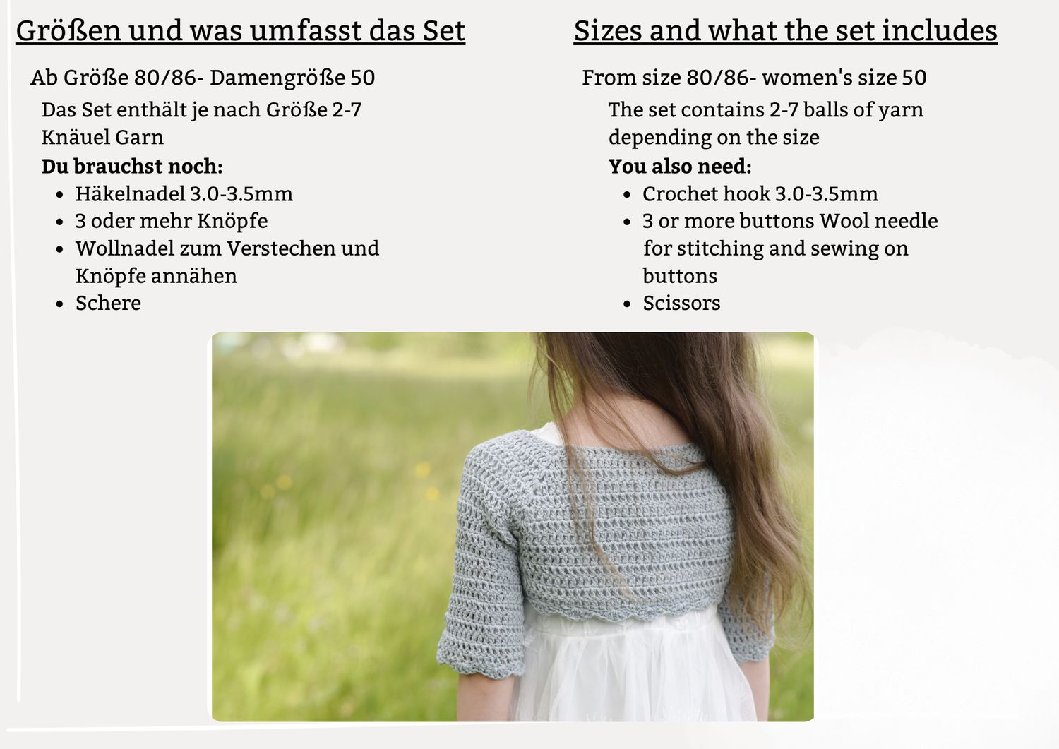 DIY SET FRENNY Bolero selberhäkeln