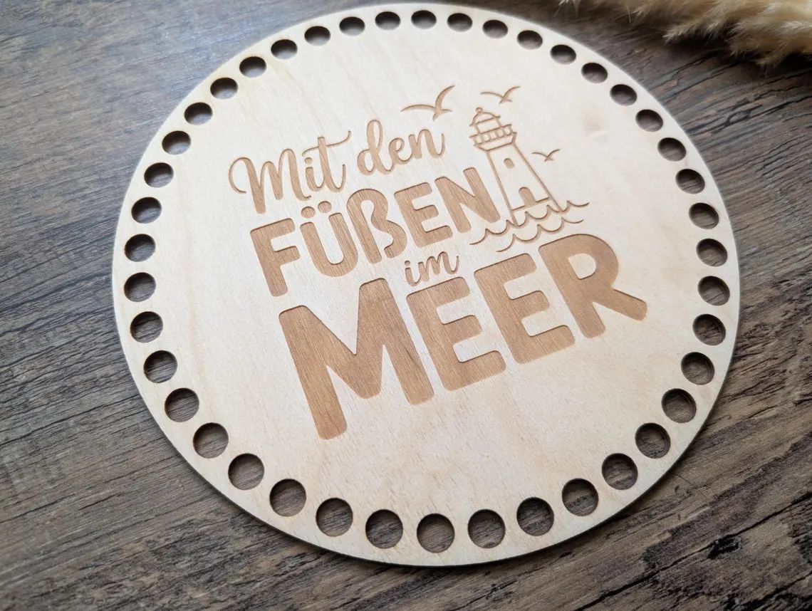 Holzboden "Mit den Füssen im Meer"
