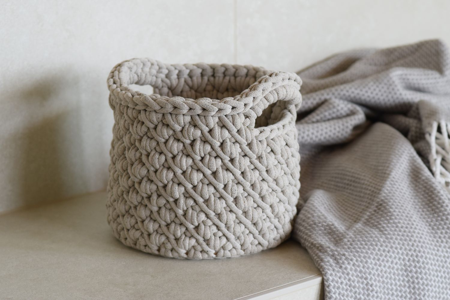 DIY-Set + ALERA+ für ein Aufbewahrungskörbchen - XXL Aufbewahrungskorb mit Holzboden