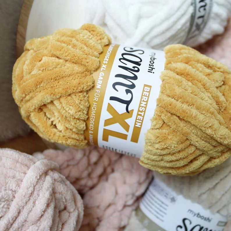 SAMT XL myboshi in 9 Farben, dickes Chenille Garn,