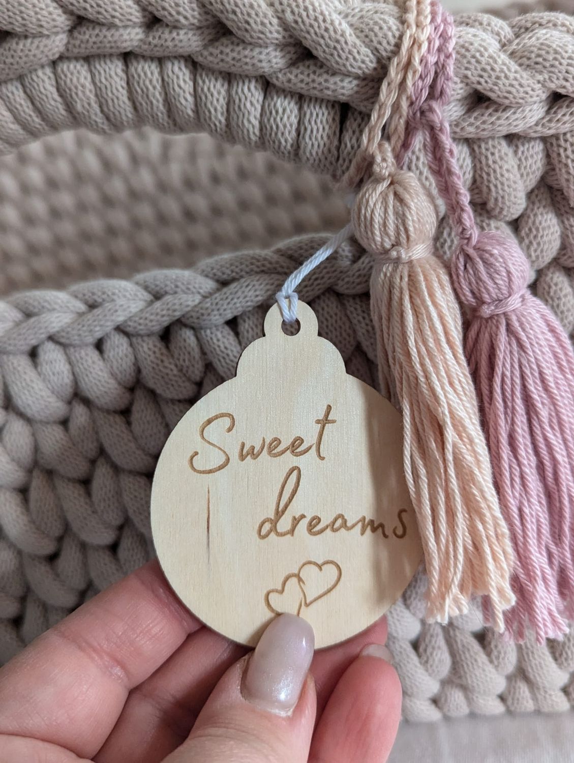 DIY  Puppenmoseskörbchen MADITA  in Wunschfarbe Moseskorb Puppenmoseskorb