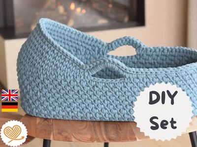 Moseskörbchen selber machen – DIY Set FENIA in 2 Größen von Leomaxi