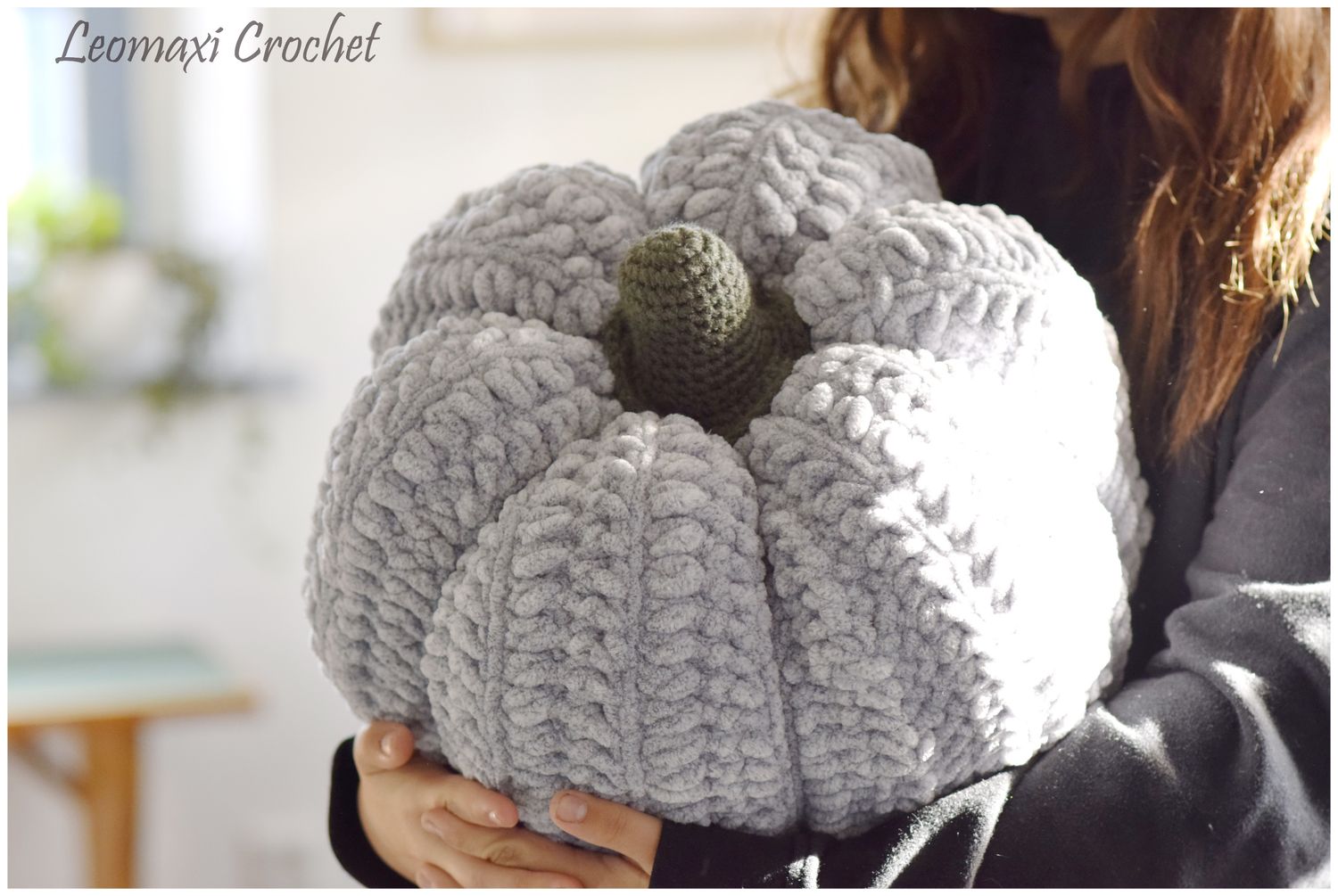 Anleitung Kürbiskissen CUDDLY zum selberhäkeln