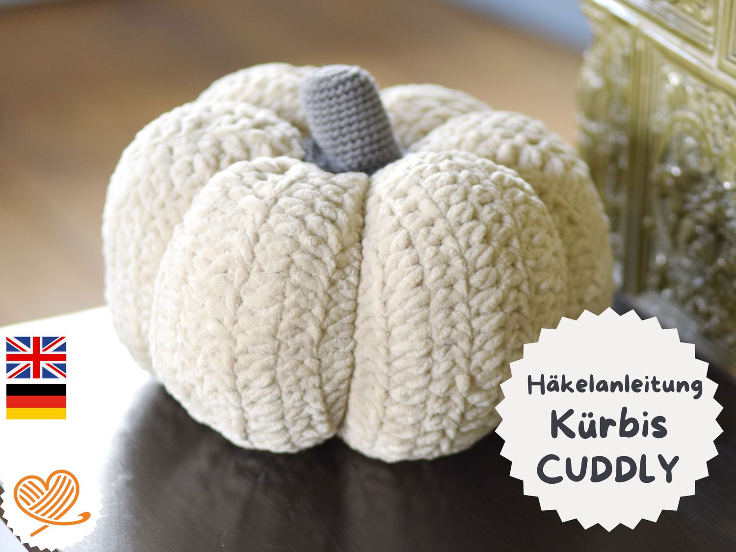 Anleitung Kürbiskissen CUDDLY zum selberhäkeln