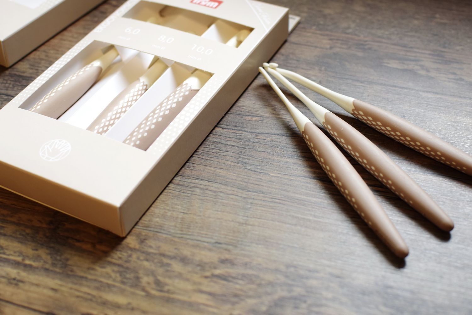 TAUPE EDITION Ergonomics von Prym, 3, 4, und 5mm oder 6, 8 und 10mm