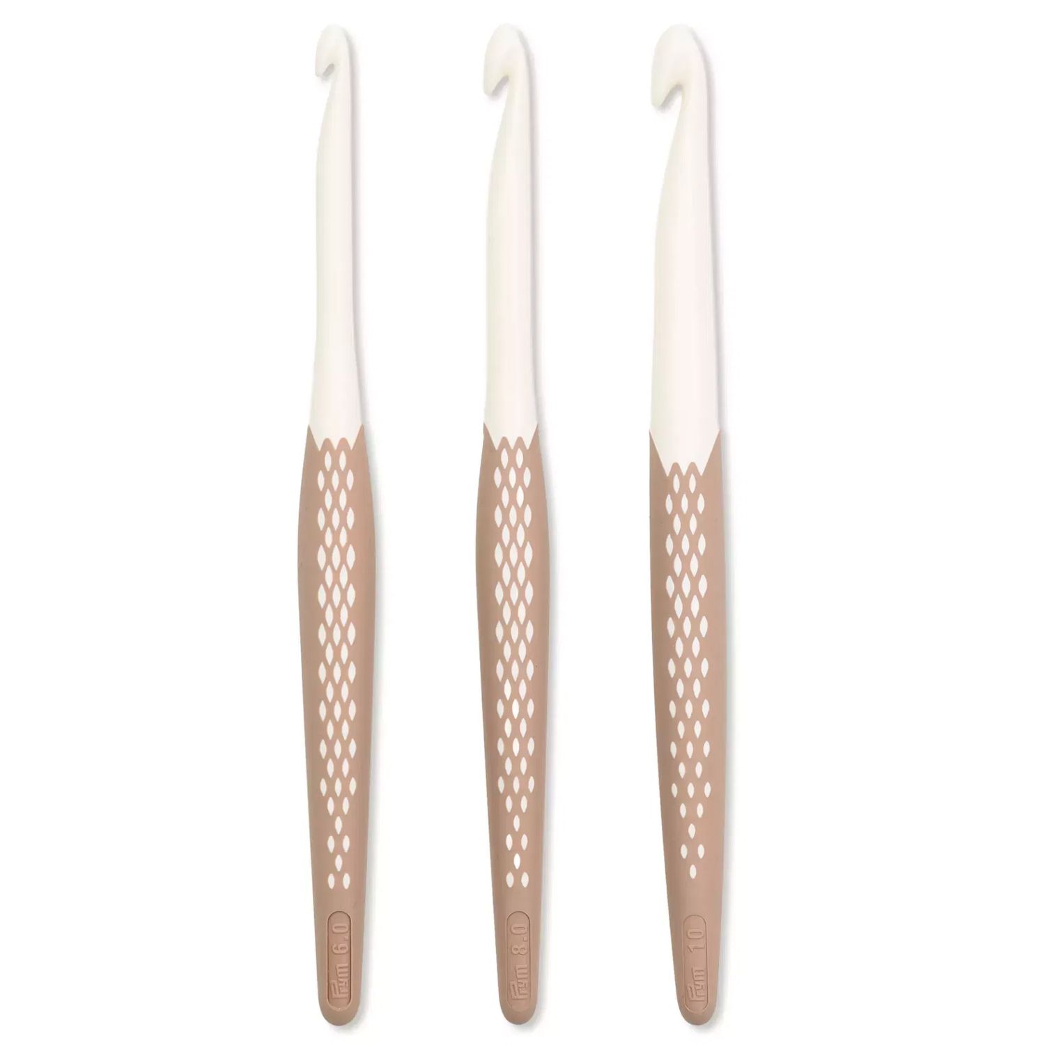 TAUPE EDITION Ergonomics von Prym, 3, 4, und 5mm oder 6, 8 und 10mm