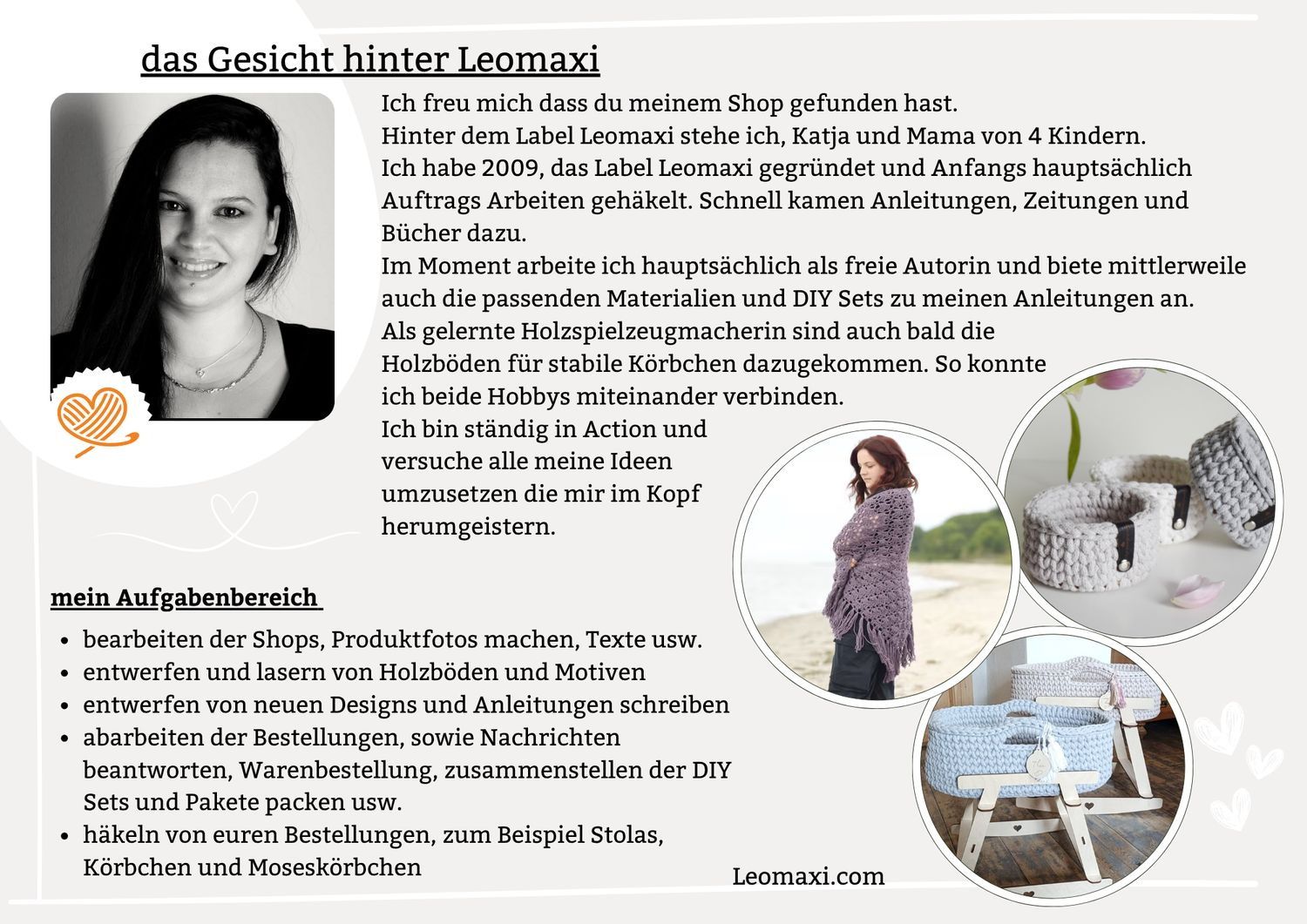 Holzboden in Ei-Form zum Häkeln – personalisierbar