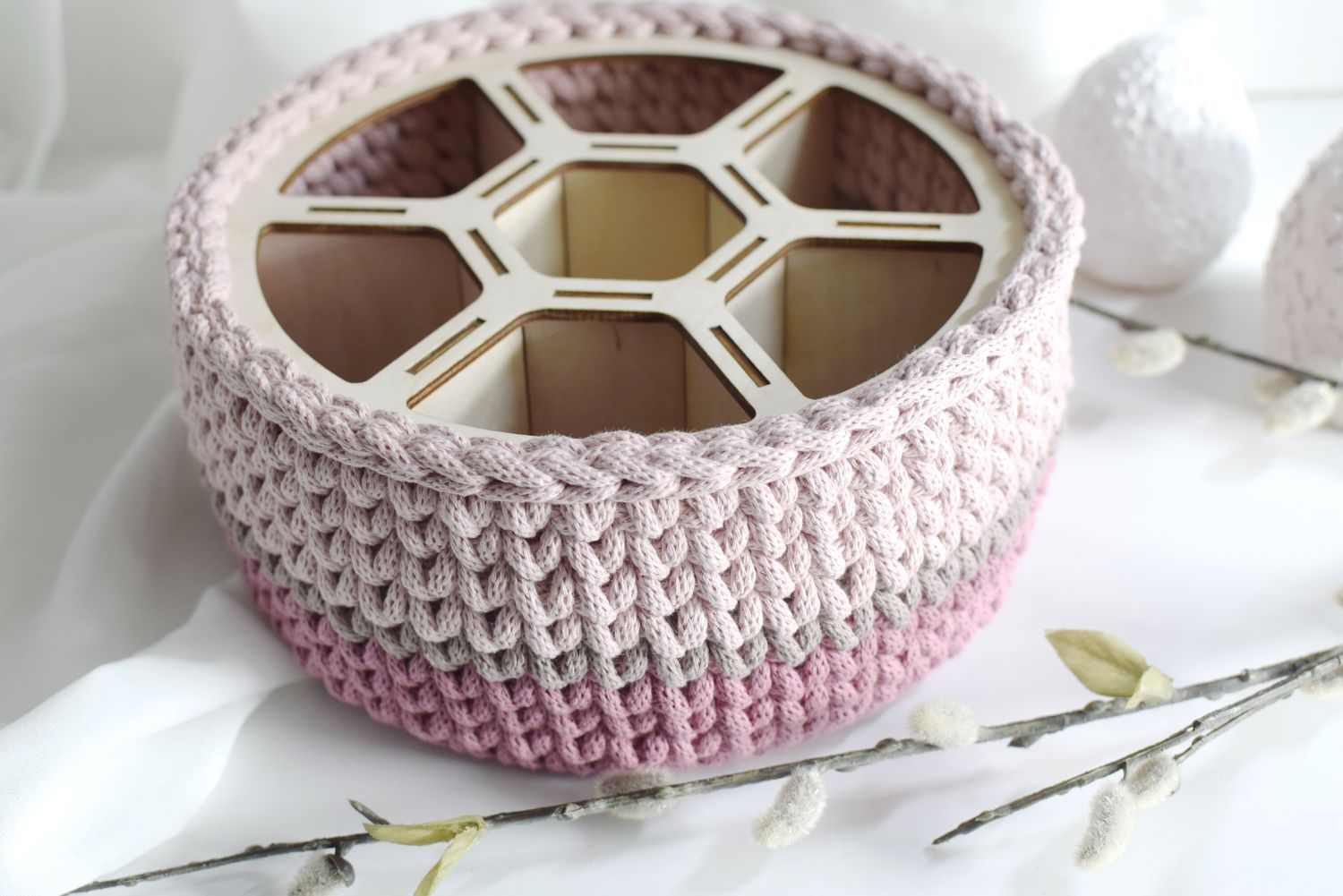 Holzgestell für Utensilo rund 20-22cm Durchmesser