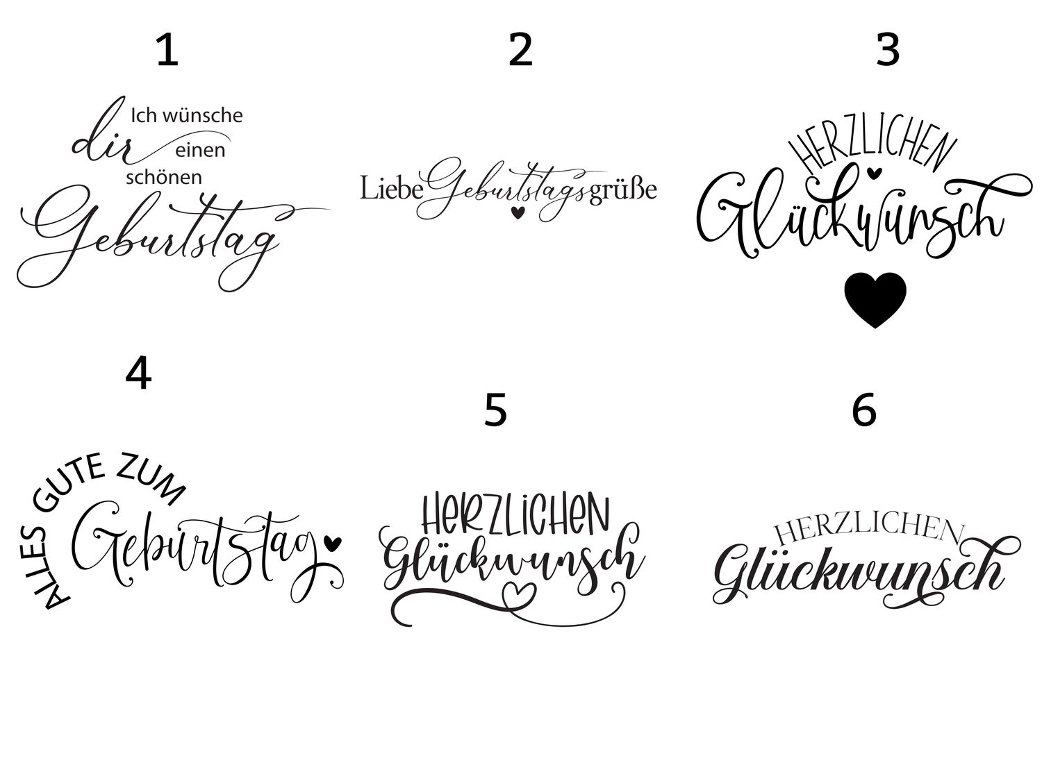 ICH WÜNSCHE DIR - GEBURTAG,  Holzböden mit Motiv, Rund in allen Größen und Lochgrößen