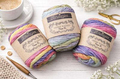 XL Flow von Sheepjes, 150g Knäuel mit tollem Farbverlauf 65g / 97m LL