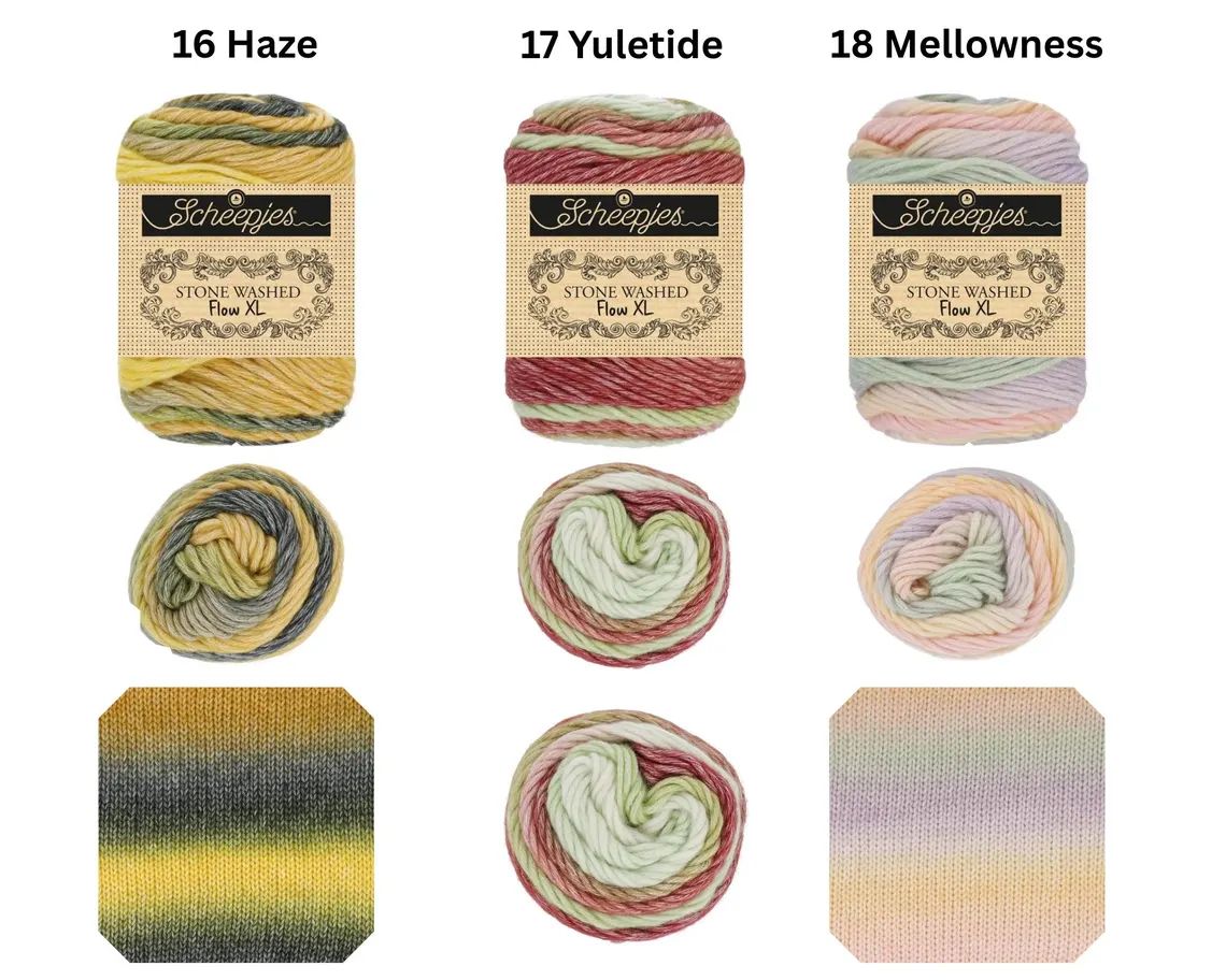 XL Flow von Sheepjes, 150g Knäuel mit tollem Farbverlauf 65g / 97m LL