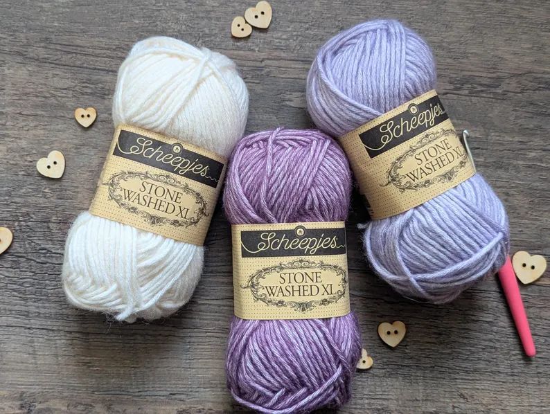 Stone Washed XL von Sheepjes, 50g Knäuel mit tollem Farbverlauf 50g / 75m LL