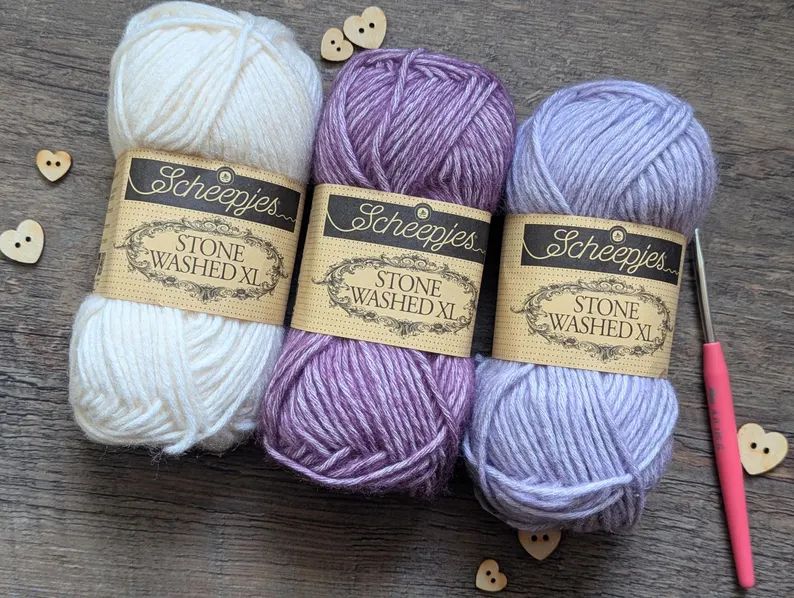 Stone Washed XL von Sheepjes, 50g Knäuel mit tollem Farbverlauf 50g / 75m LL