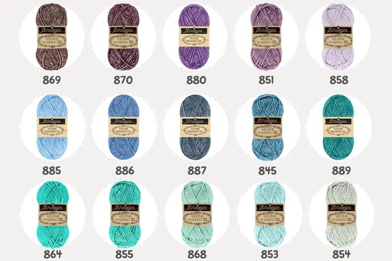 Stone Washed XL von Sheepjes, 50g Knäuel mit tollem Farbverlauf 50g / 75m LL