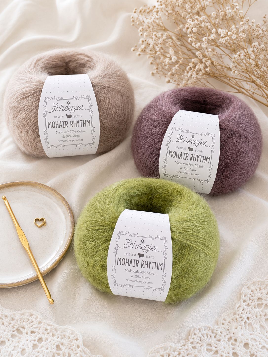 MOHAIR RHYTHM von Sheepjes, 150g Knäuel mit tollem Farbverlauf 25g / 200m LL