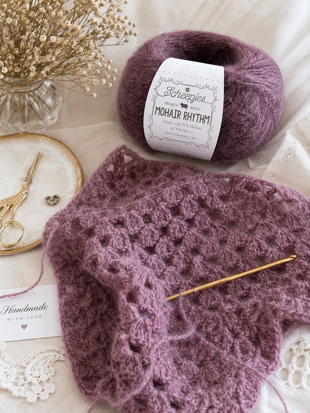 MOHAIR RHYTHM von Sheepjes, 150g Knäuel mit tollem Farbverlauf 25g / 200m LL