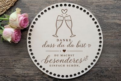Holzboden ❤️Danke, dass du da bist – du machst Besonderes einfach schön
