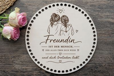 Holzboden ❤️Freundin ist der Mensch, der alles über dich weiß und dich trotzdem liebt