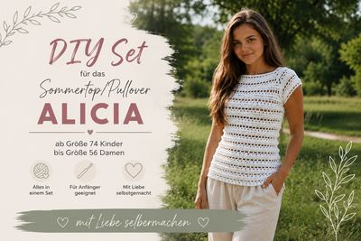 DIY Set + ALICIA + Sommertop/ Pullover in allen Größen