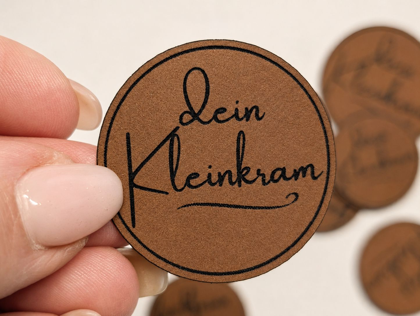 5 x runde Label